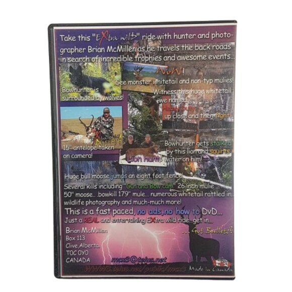 DVD Extra Wild Alberta Hunting and Filming Alberta's Wild Brian McMillen Canada - Picture 3 of 4